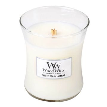Woodwick Dišeča vaza za sveče Beli čaj in Jasmine 275 g