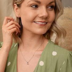 Hot Diamonds Srebrni uhani Amulets DE588 z originalnimi diamanti