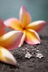 Hot Diamonds Srebrni uhani z diamanti Pozabi me ne DE617