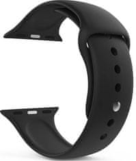 4wrist Silikonski pašček za Apple Watch - črn - S / M