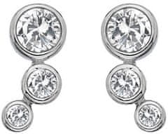 Hot Diamonds Srebrni uhani z diamanti Tender DE640