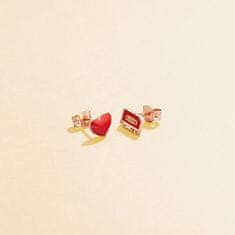 Rosato Srebrni enojni uhani Heart Storie RZO019R