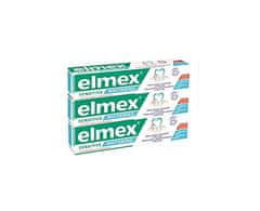 Elmex Belilna zobna pasta za občutljive zobe Sensitiv e Whitening Trio 3x 75 ml