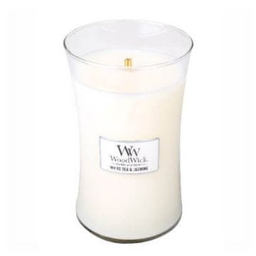 Woodwick Dišeča vaza za sveče, velik beli čaj in Jasmine 609,5 g