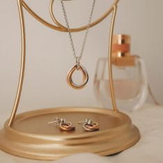 Hot Diamonds Neverjetni srebrni uhani z diamanti Trio DE644