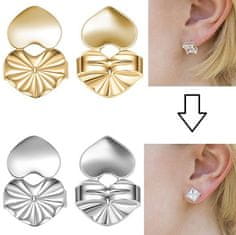 Troli Modna zaponka uhana 2 kosa MASIVE SECURITY - 1 par Rose Gold