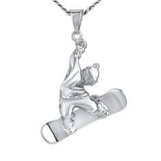 Silvego Srebrn obesek Snowboarder JJJ1987