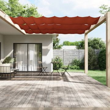 Vidaxl vidaXL Vertikalna tenda, terakota, 140x800 cm, oxfordsko blago