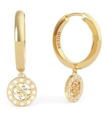 Guess Pozlačeni uhani z obeski Guess Miniature UBE79043