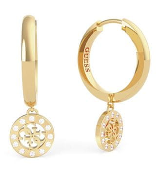 Guess Pozlačeni uhani z obeski Guess Miniature UBE79043