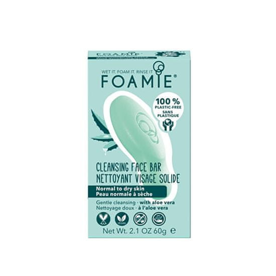 Foamie Nega kože za normalno do suho kožo Aloe You Vera Much (Cleansing Face Bar) 60 g
