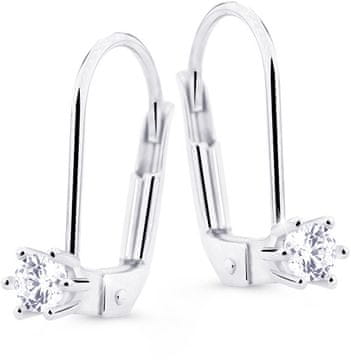 Cutie Jewellery Elegantni viseči uhani s cirkonom Z8012-50-10-X-2