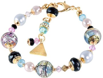 Lampglas Skrivnostna zlata fantastična zapestnica z 24- Lampglas Lampglas BP38