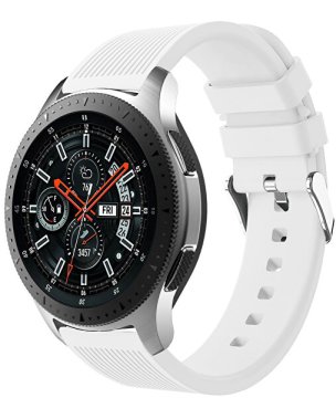 4wrist Silicone strap for Samsung Galaxy Watch - White 22 mm