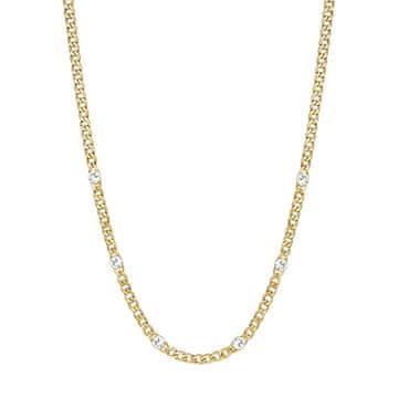 Brosway Pozlačena ogrlica s kristali Symphonia BYM84