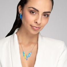 Preciosa Brezčasna jeklena ogrlica Desire s češkim kristalom Preciosa 7423 70