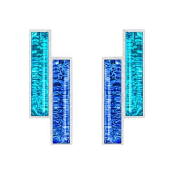 Preciosa Elegantni jekleni uhani Desire s češkim kristalom Preciosa 7424 72