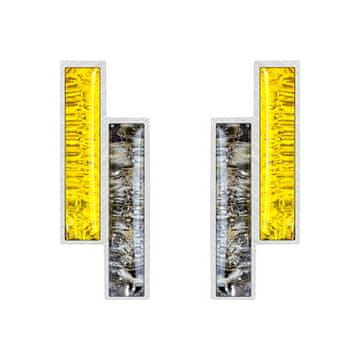 Preciosa Elegantni jekleni uhani Desire s češkim kristalom Preciosa 7424 71