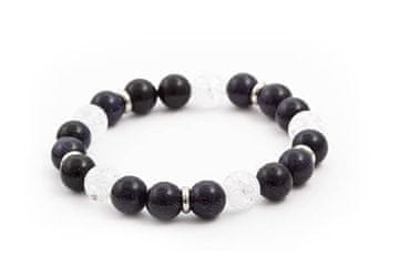 Zapestnica iz aventurina in kristala MINK27 / 17 iz kroglic