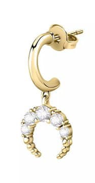 La Petite Story Pozlačen enojni uhan s kristali LPS02AQM98