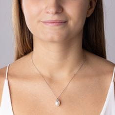 Silvego Elegantna srebrna ogrlica z biseri Ilaria GRP20479PW (veriga, obesek)