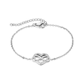 Troli Srčna zapestnica iz nežnega jekla VEDB0354S