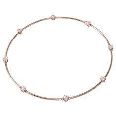 Swarovski Elegantna bronasta ogrlica s kristali Constella 5609710