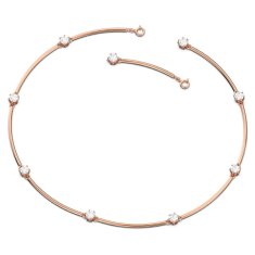 Swarovski Elegantna bronasta ogrlica s kristali Constella 5609710