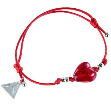 Lampglas Romantična zapestnica Pure Love s 24 Lampglas zlatom v biseru Lampglas BLH1