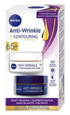 Nivea Darilni set za izboljšanje kontur zrele kože 65+ Anti-Wrinkle