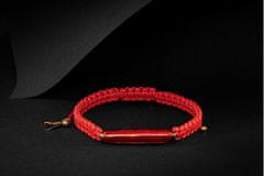 Lampglas Zaščitna zapestnica Shamballa Red Line s Lampglas -karatnim zlatom v biseru Lampglas BSHX4