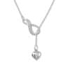 Zlata originalna ogrlica Infinity s srcem 279 001 00097 07