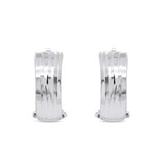 Brilio Silver Elegantni okrogli srebrni uhani EA156W