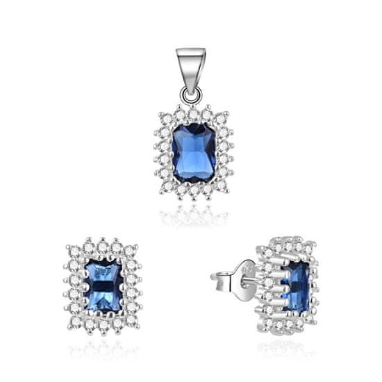 Beneto Eleganten komplet nakita s cirkoni TAGSET287 (obesek, uhani)
