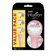 Wilkinson Sword Ženski brivnik Intuition Variety Edition + 3 različne glave
