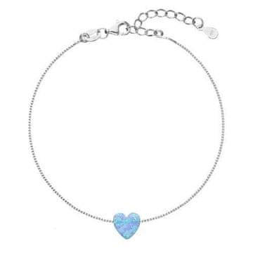 Evolution Group Nežna zapestnica s sintetičnim opalom 13018.3