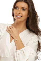 JwL Luxury Pearls Fina pozlačena zapestnica s pravim biserom JL0711