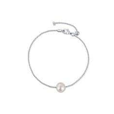 JwL Luxury Pearls Fina jeklena zapestnica s pravim biserom JL0712