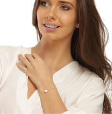 JwL Luxury Pearls Fina pozlačena zapestnica s pravim biserom JL0711