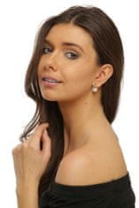 JwL Luxury Pearls Elegantni dvobarvni uhani s pravimi biseri JL0721