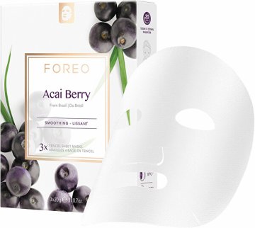FOREO Acai Berry Smooth Cloth maska ( Smooth ing Sheet Mask) 3 x 20 g