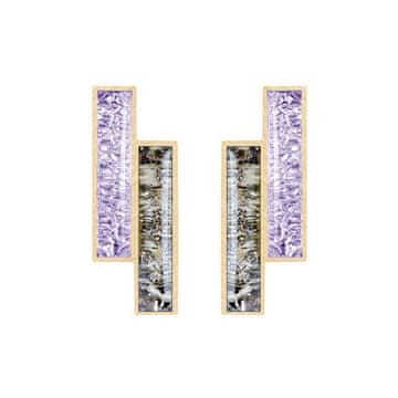 Preciosa Elegantni jekleni uhani Desire s češkim kristalom Preciosa 7424Y73