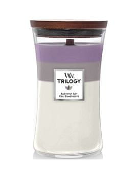 Woodwick Velika dišeča sveča Trilogy Amethyst Sky 609,5 g