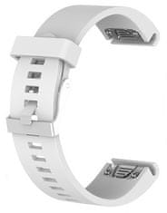 4wrist Řemínek Garmin Fenix 5S, 5S Plus, 6S, 6S Pro - White