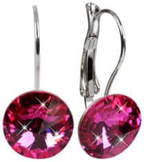 Levien Elegantni uhani Rivoli Fuchsia