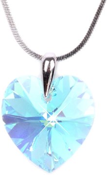 Levien Romantična ogrlica Heart Aqua AB