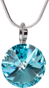 Levien Elegantna ogrlica Rivoli Light Turquoise