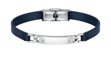 Morellato Elegantna modra usnjena zapestnica Moody SQH46