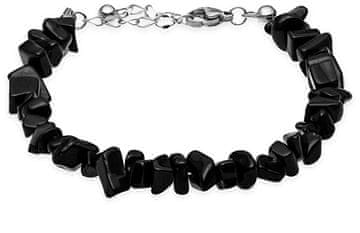 Troli Moderna zapestnica iz perl z oniksom VSB0107S-HMN