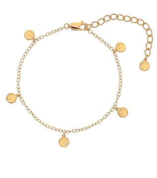 Hot Diamonds Očarljiva pozlačena zapestnica z diamantom Jac Jossa Soul DL639